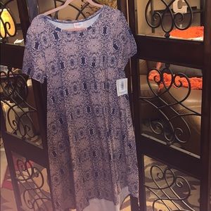 navy blue and pink dress